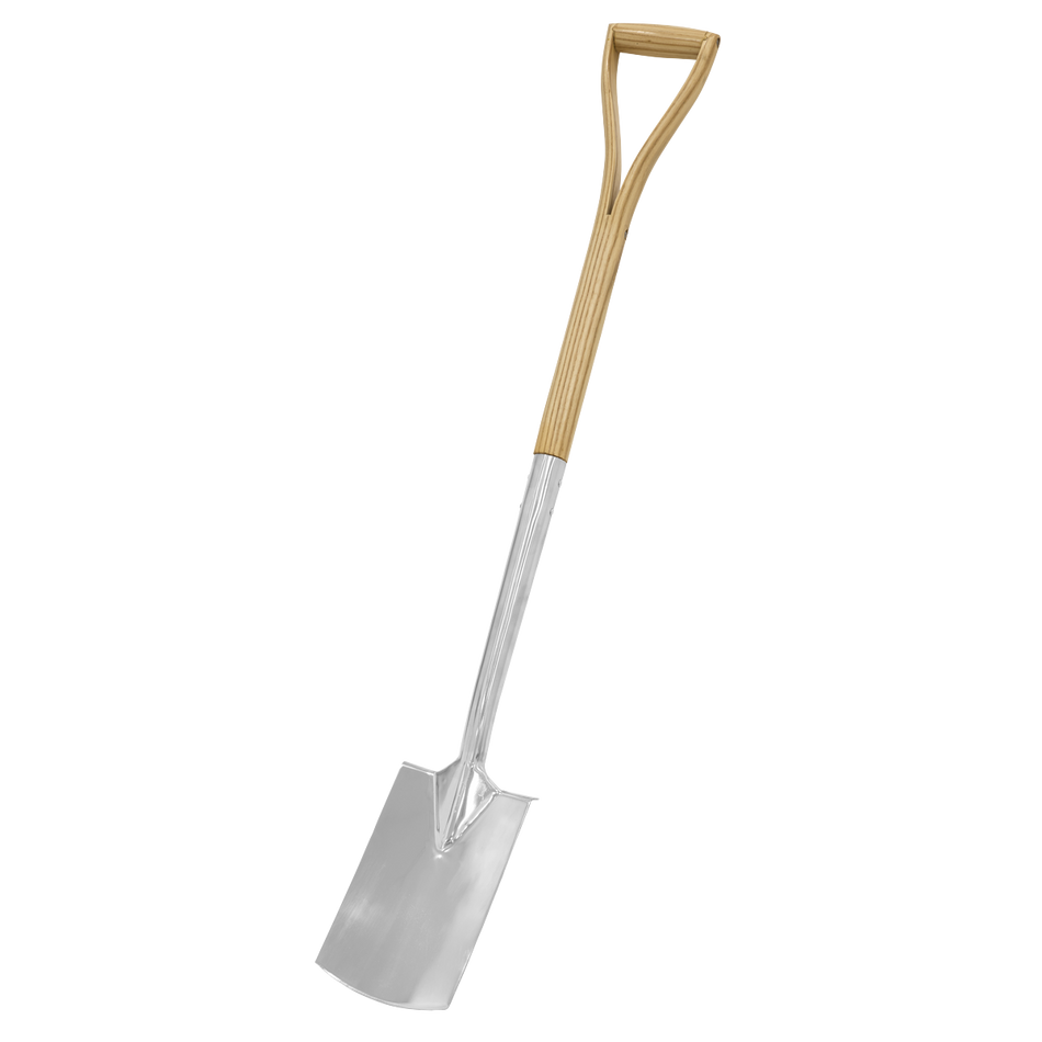 Sealey GTWH017 Premier Border Spade with Ash Y Handle & Stainless Steel Blade