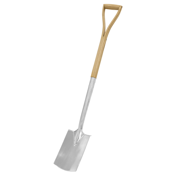 Sealey GTWH017 Premier Border Spade with Ash Y Handle & Stainless Steel Blade