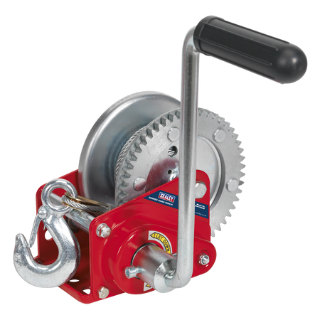 Sealey GWC1200B 540kg Capacity Geared Hand Winch with Brake & Cable