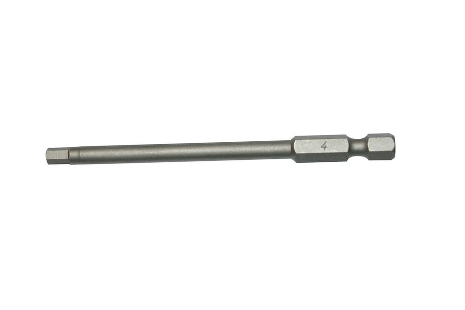 Teng Tools HEX8900401 Bit 1/4" Hex Drive 89mm Length 4mm Hex 1 Piece