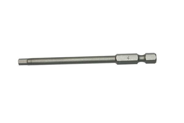 Teng Tools HEX8900401 Bit 1/4" Hex Drive 89mm Length 4mm Hex 1 Piece
