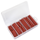 Sealey HST501R Heat Shrink Tubing Assortment 50 & 100mm 180pc - Red
