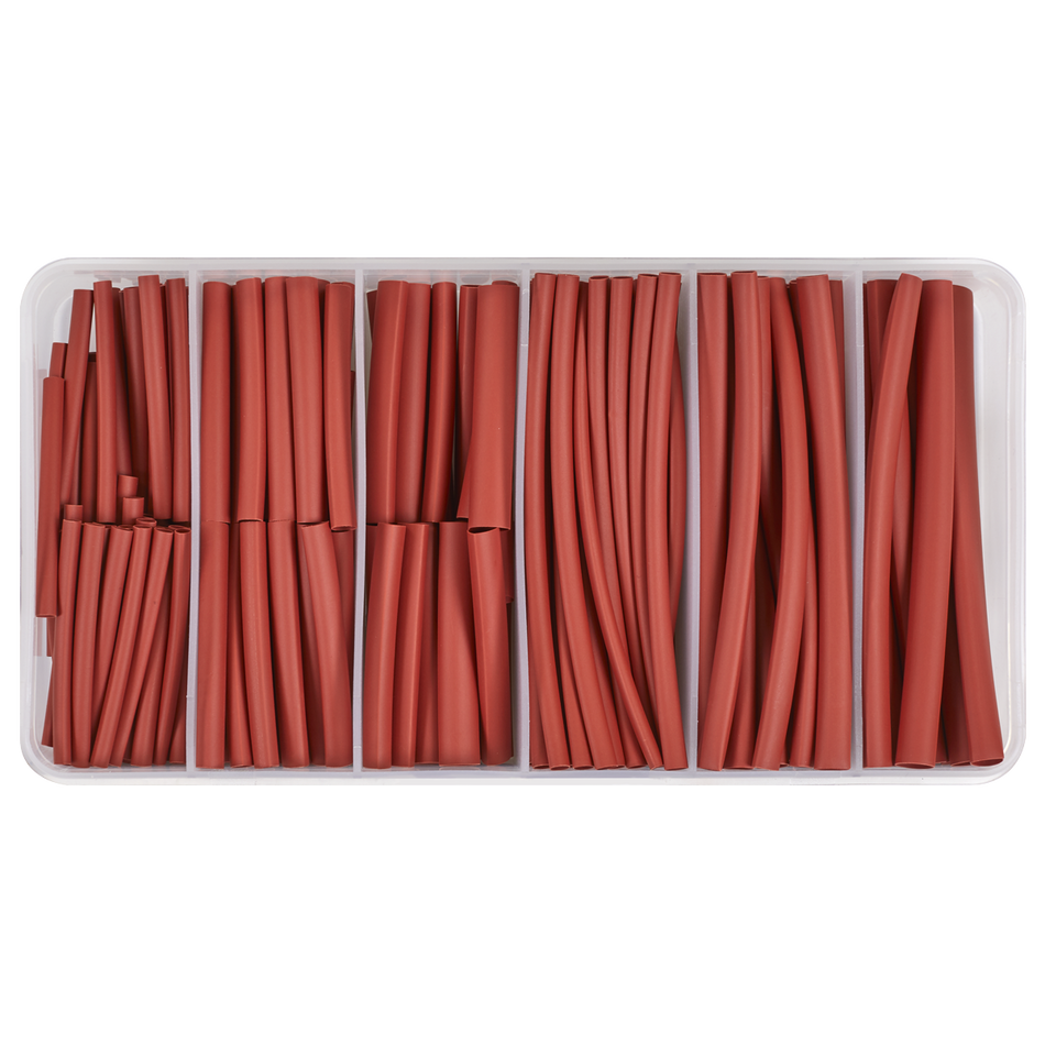 Sealey HST501R Heat Shrink Tubing Assortment 50 & 100mm 180pc - Red