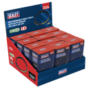 SEALEY HT104RDB Rechargeable Head Torch with Auto-Sensor 5W COB & 3W LED - Display Box of 12