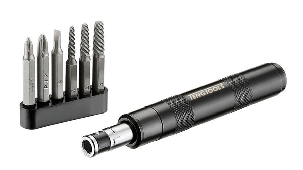 Teng Tools IDSE7 Impact Driver Set 1/4 inch Drive 7 Pieces