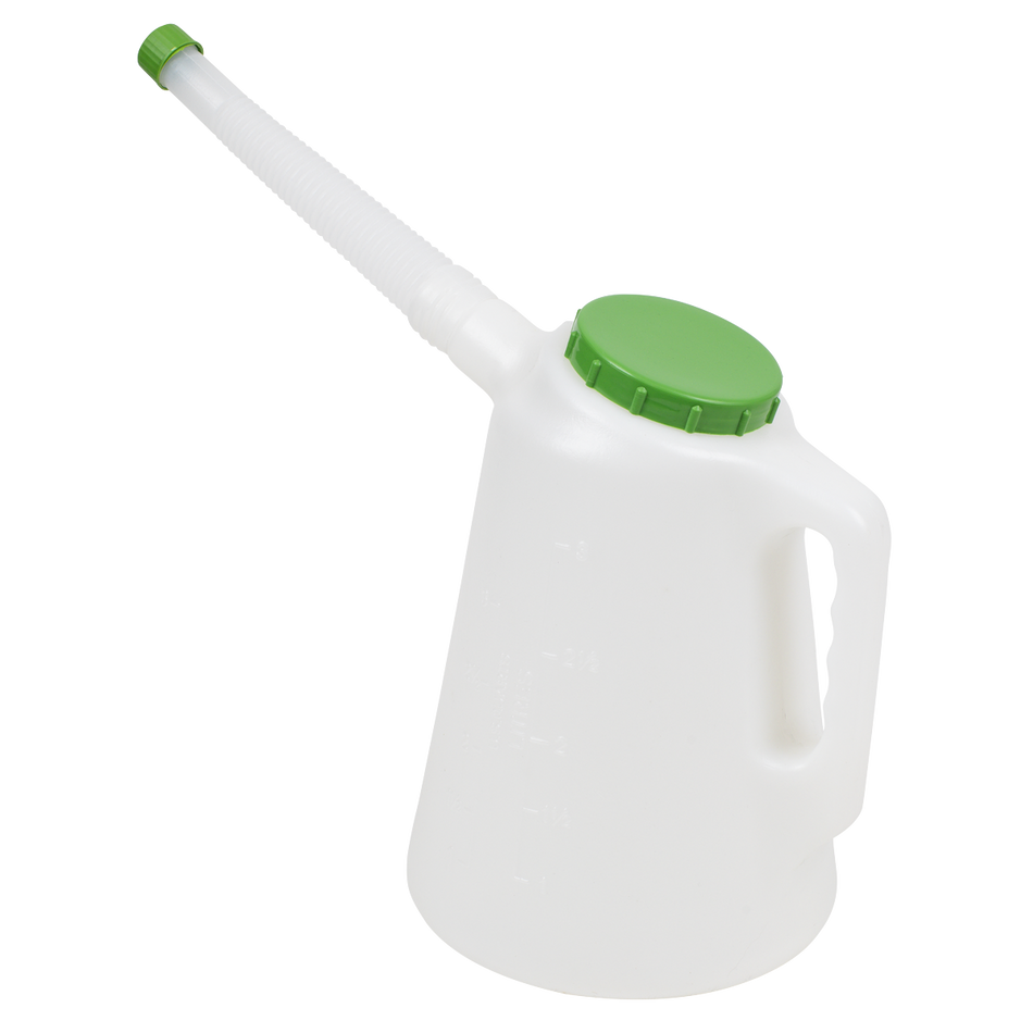 Sealey JDL3G Oil Container with Flexible Spout 3L - Green Lid