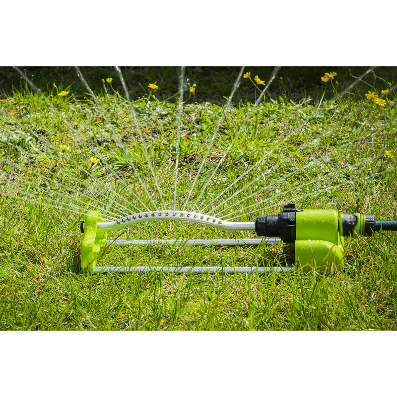 Sealey JS2122 Oscillating Sprinkler - Brass Heads 17 Nozzle