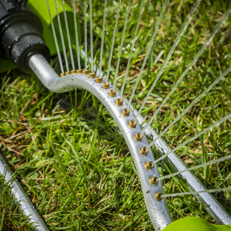 Sealey JS2122 Oscillating Sprinkler - Brass Heads 17 Nozzle