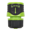 Sealey JS3051 Soft Touch Hose Connector With Water Stop & Lock 1/2"-5/8"