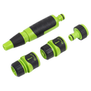 Sealey JS9611 Deluxe Hose Nozzle & Connector Set 4pc