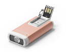 Ledlenser 502578 K6R Key-ring RECHARGEABLE LED Torch - White / Rose Gold (400), With Additional Red Light Function