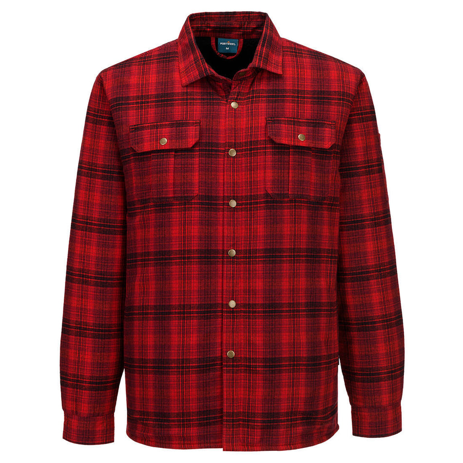 Portwest KA3 Sherpa Lined Check Shirt