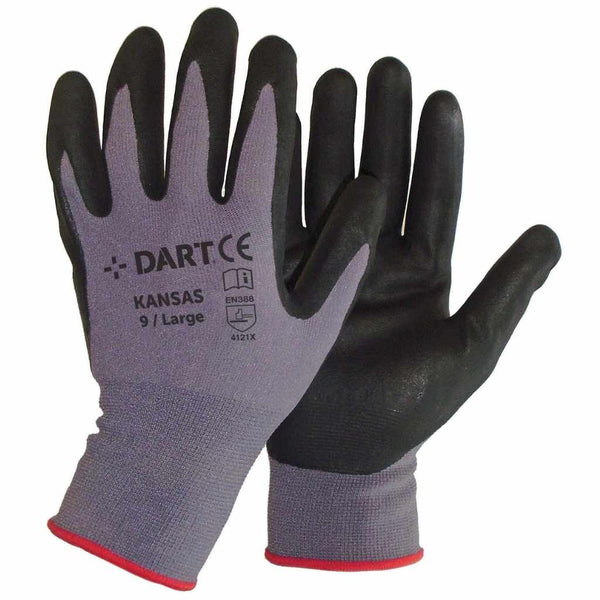 DART KANSAS-L  Foam Nitrile Glove Size L (9)