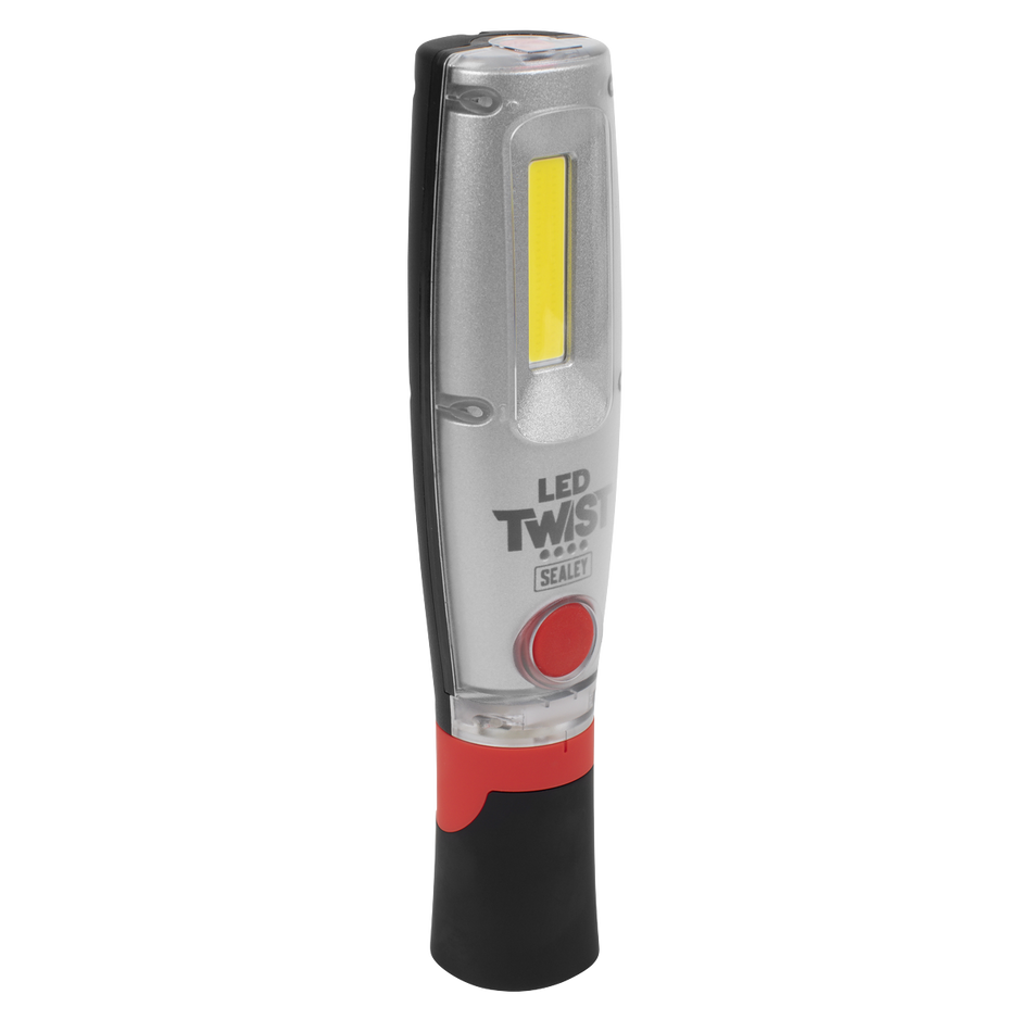 Sealey LED2001 LED Twist Rechargeable Inspection Light 16W COB & 1W SMD