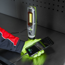 SEALEY LED3001G Rechargeable LED Twist Inspection Light 20W COB + 3W SMD, 3000lm, Magnetic Base & Power Bank