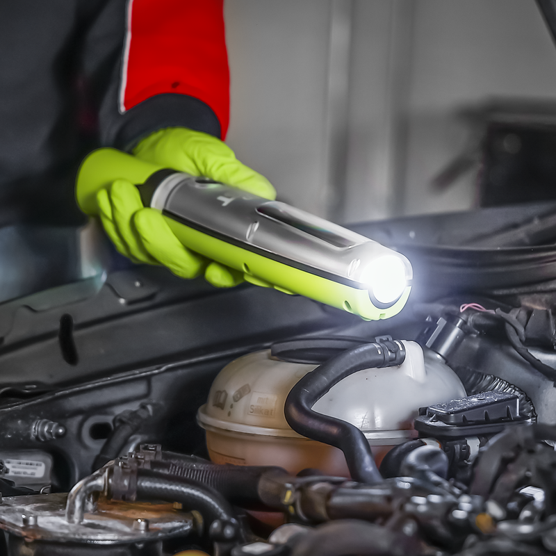 SEALEY LED3001G Rechargeable LED Twist Inspection Light 20W COB + 3W SMD, 3000lm, Magnetic Base & Power Bank