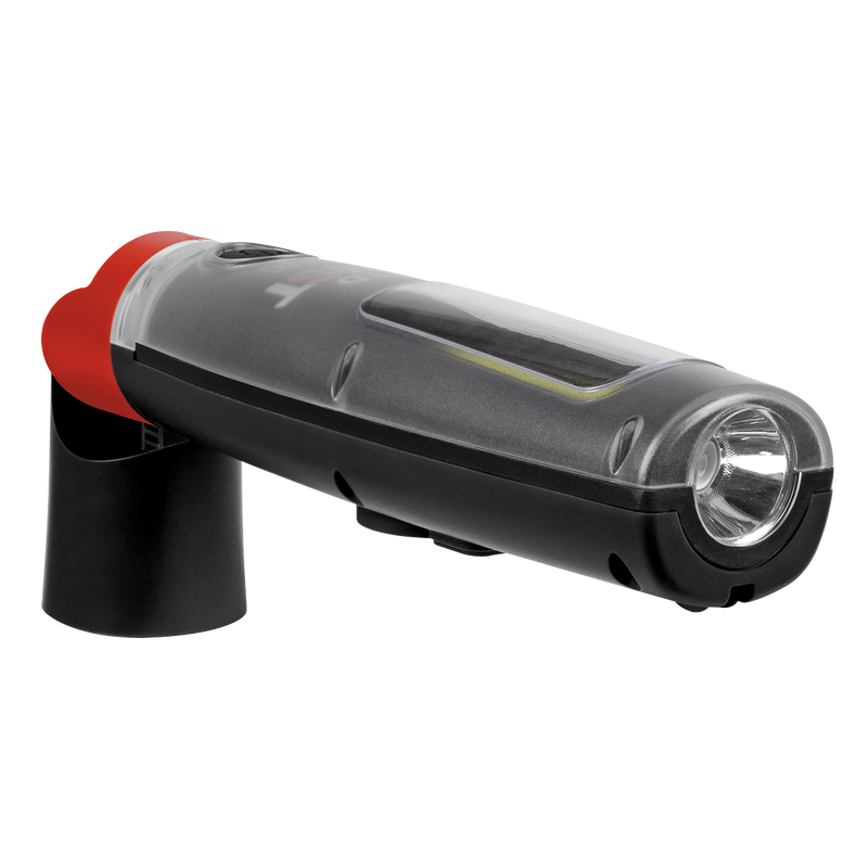 SEALEY LED3001 Rechargeable LED Twist Inspection Light 20W COB & 3W SMD, 3000lm, Magnetic Base & Power Bank