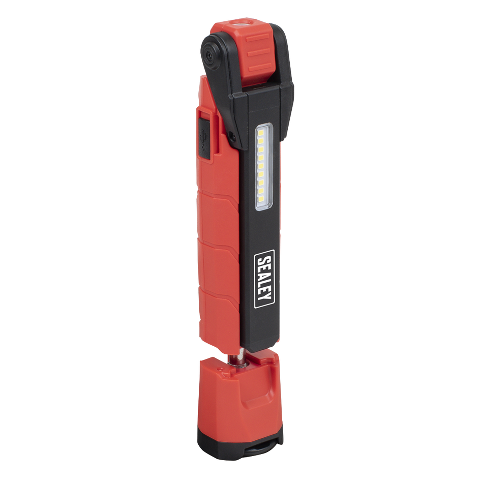 Sealey LED3605R Rechargeable 360 degree Inspection Light 10W & 2 x 4W SMD LED - Red