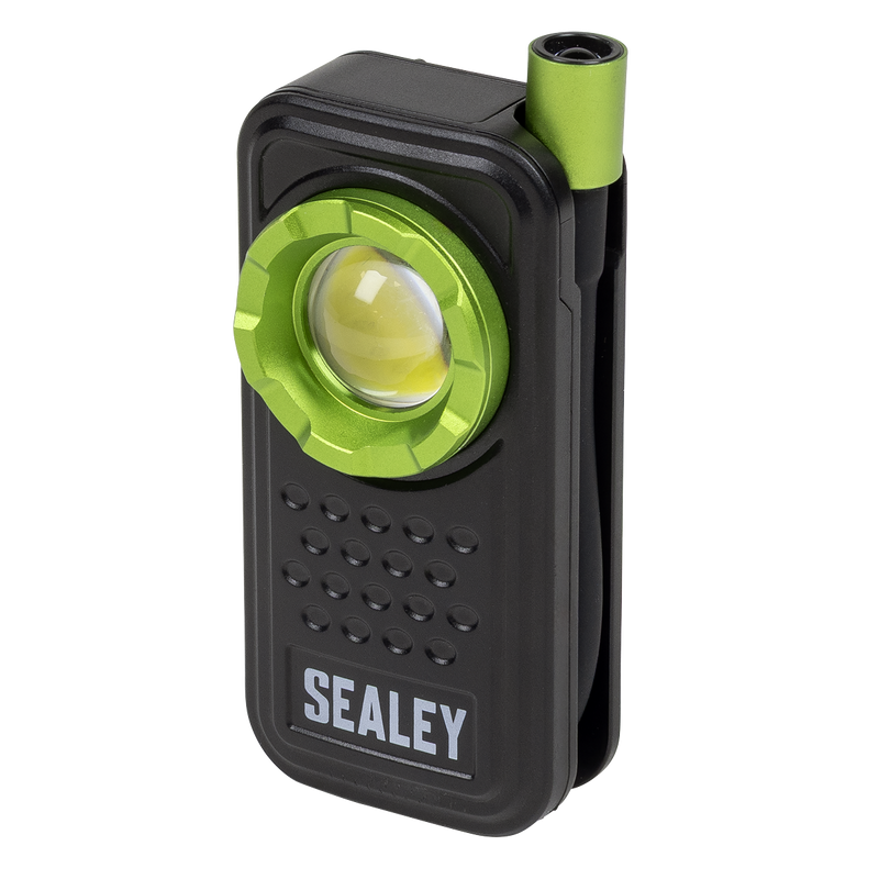 SEALEY LED600FX Pocket Light with Flexi Inspection Light 8W COB LED & 1W SMD LED