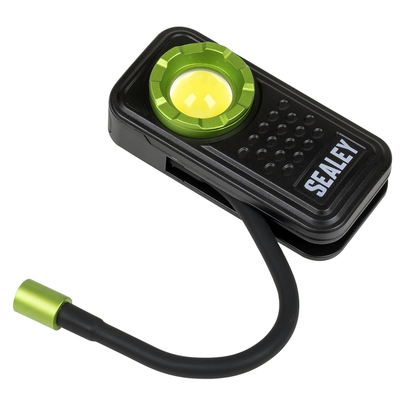SEALEY LED600FX Pocket Light with Flexi Inspection Light 8W COB LED & 1W SMD LED