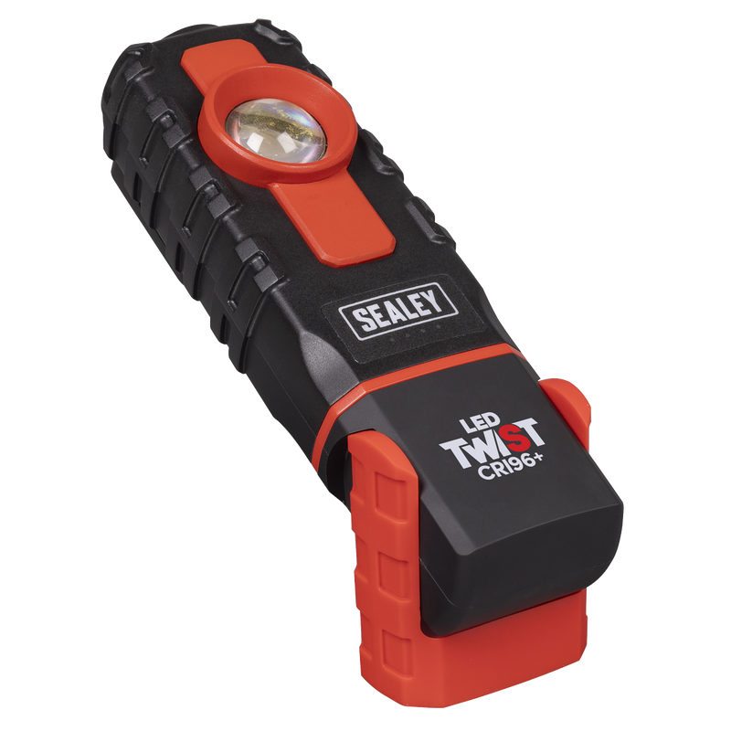 Sealey LED601CM LED Twist Rechargeable Inspection Light 6W COB LED & 1W SMD LED Colour Match CRI 96+
