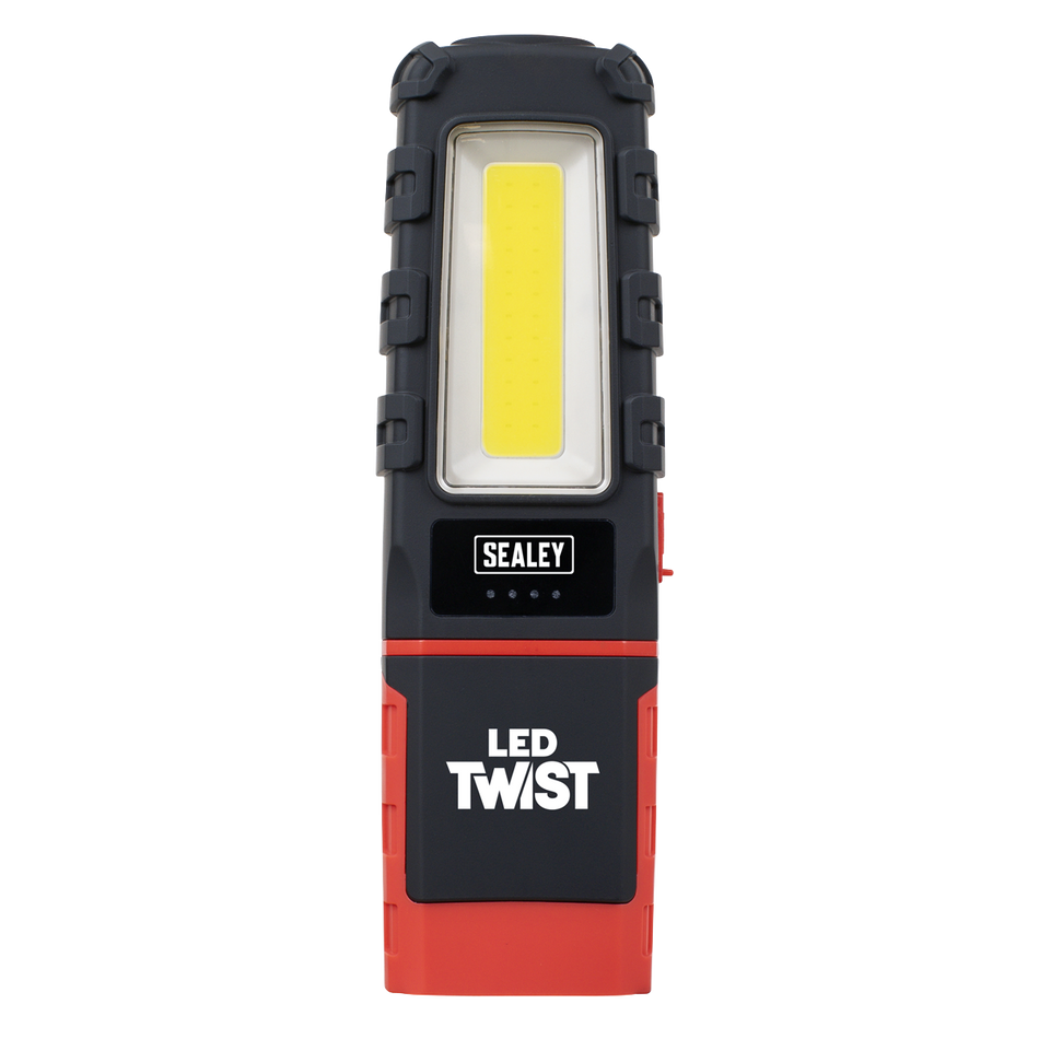 Sealey LED601 LED Twist Rechargeable Inspection Light 5W COB & 1W SMD