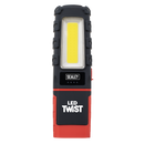 Sealey LED601 LED Twist Rechargeable Inspection Light 5W COB & 1W SMD