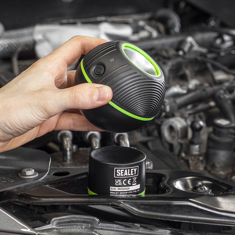 SEALEY LEDSPH01 Magnetic Rotating Spotlight 6W COB LED