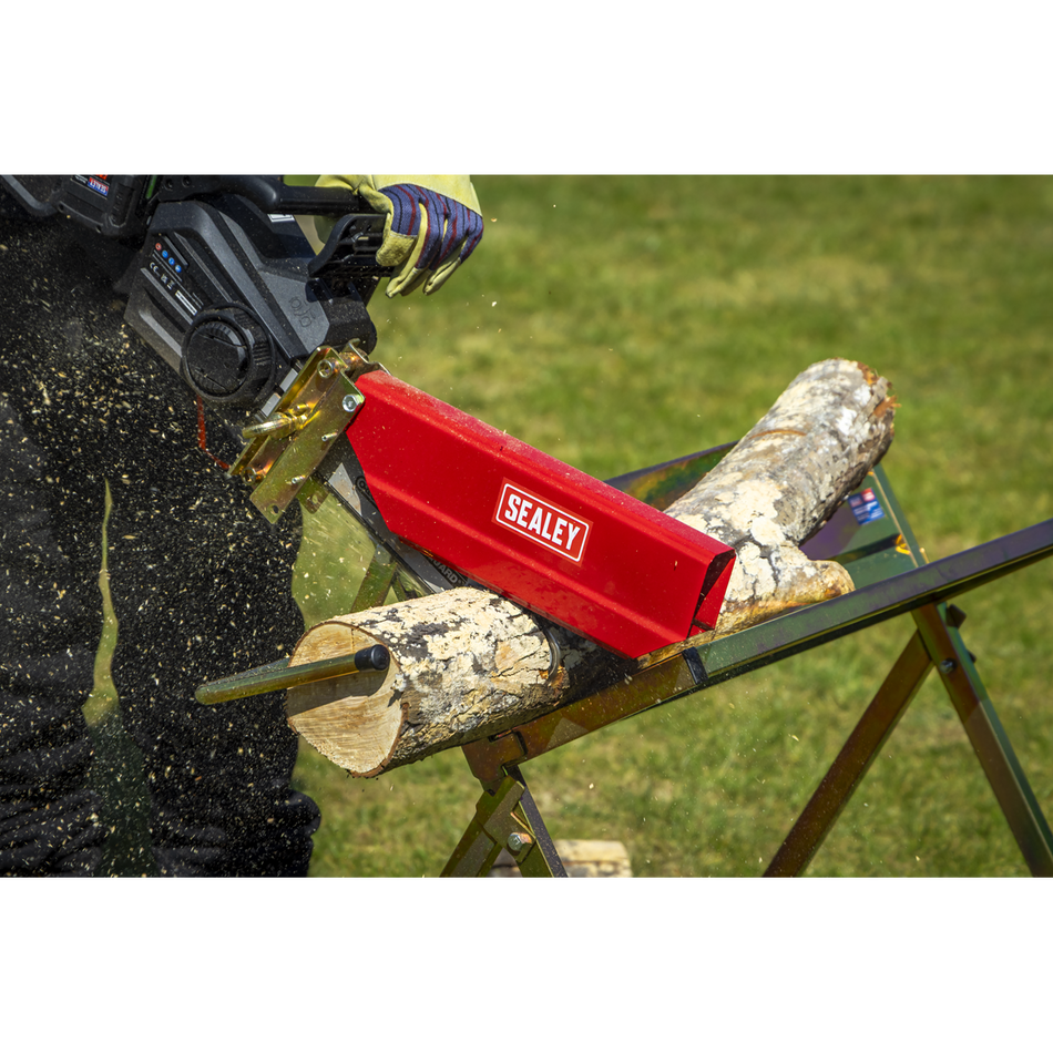Sealey LSH150HD Heavy-Duty Sawhorse with Chainsaw Holder