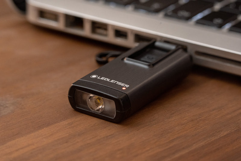 Ledlenser 502577 NEW K6R Key-ring RECHARGEABLE LED Torch - Grey / Black (400)