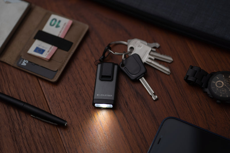 Ledlenser 502577 NEW K6R Key-ring RECHARGEABLE LED Torch - Grey / Black (400)