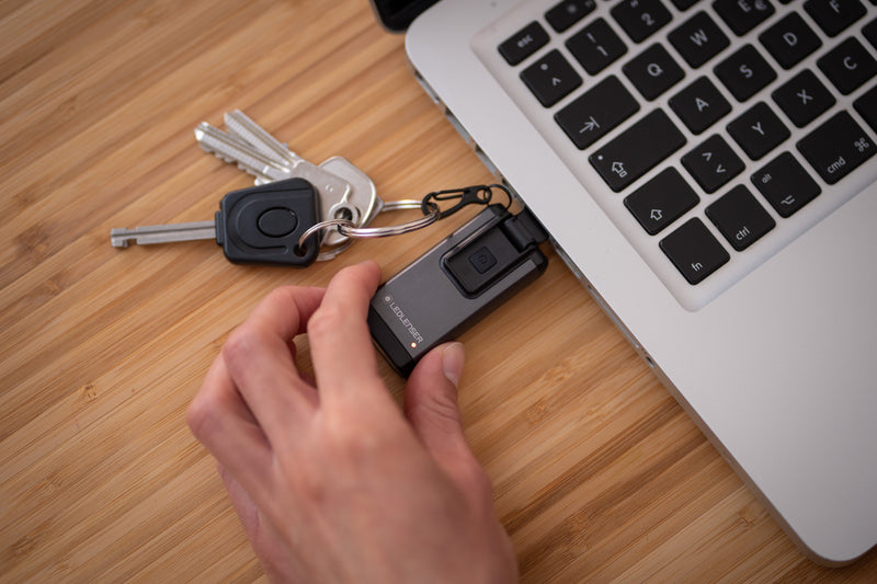 Ledlenser 502577 NEW K6R Key-ring RECHARGEABLE LED Torch - Grey / Black (400)