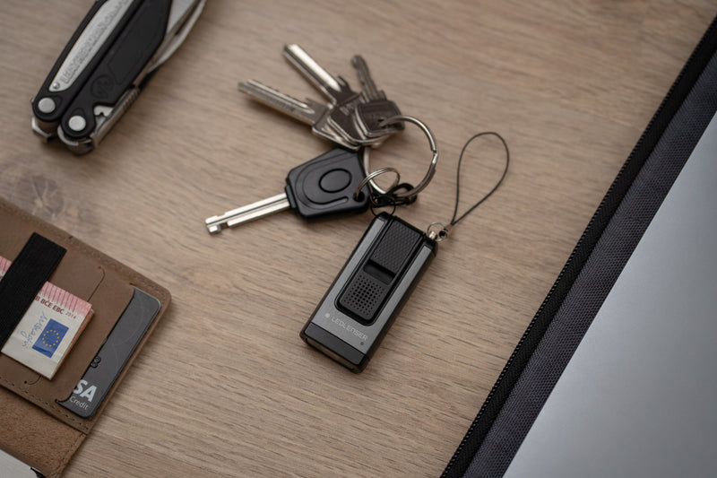 Ledlenser 502580 NEW K6R SAFETY Key-ring RECHARGEABLE LED Torch - Grey / Black (400)