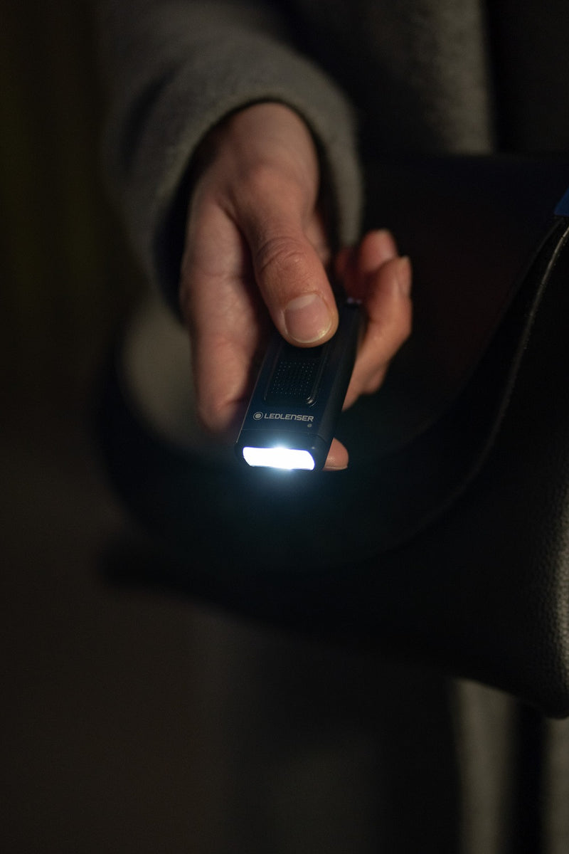 Ledlenser 502580 NEW K6R SAFETY Key-ring RECHARGEABLE LED Torch - Grey / Black (400)