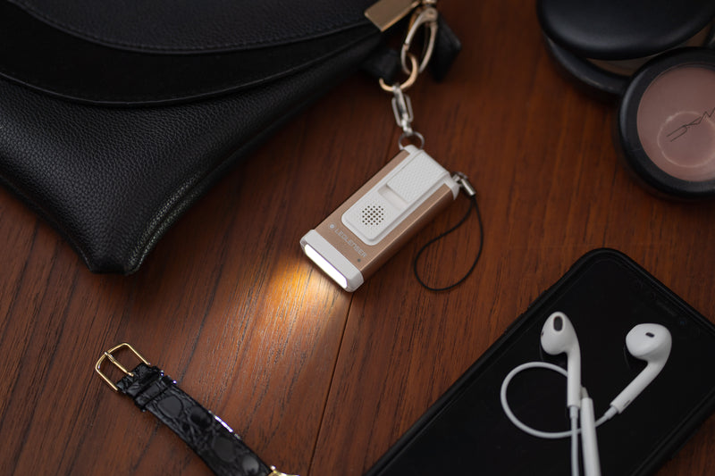 Ledlenser 502581 NEW K6R SAFETY Key-ring RECHARGEABLE LED Torch - White / Rose Gold (400)