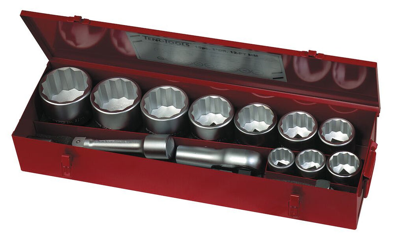 Teng Tools M1115MM 1" Drive 15 Piece Metric Socket Set