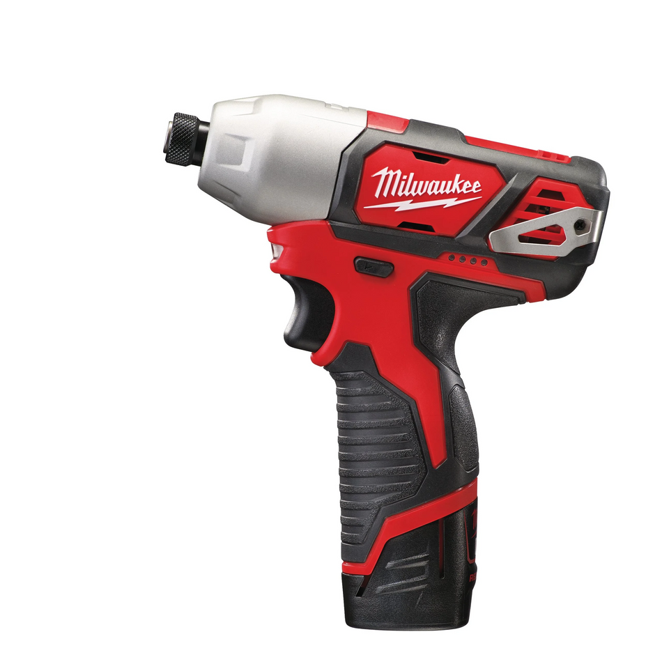 Milwaukee 4933443895 M12 BID-202C Sub Compact ¼″ Hex Impact Driver Kit
