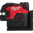 Milwaukee 4933479204 M12 CLL4P-301C cross line laser with 4 points