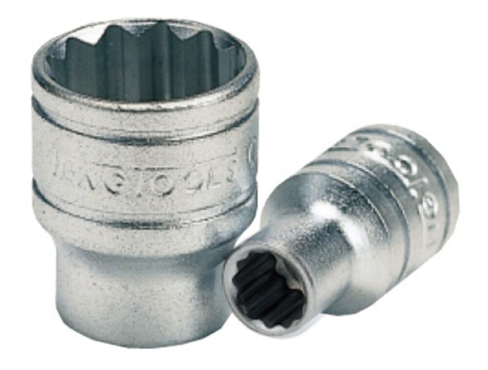 Teng Tools M14050412-C 1/4" Drive 12 Point Socket 4 mm