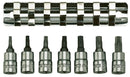 Teng Tools M1408TX 1/4" Drive TX Bit Socket Clip Rail Set 7 Pieces