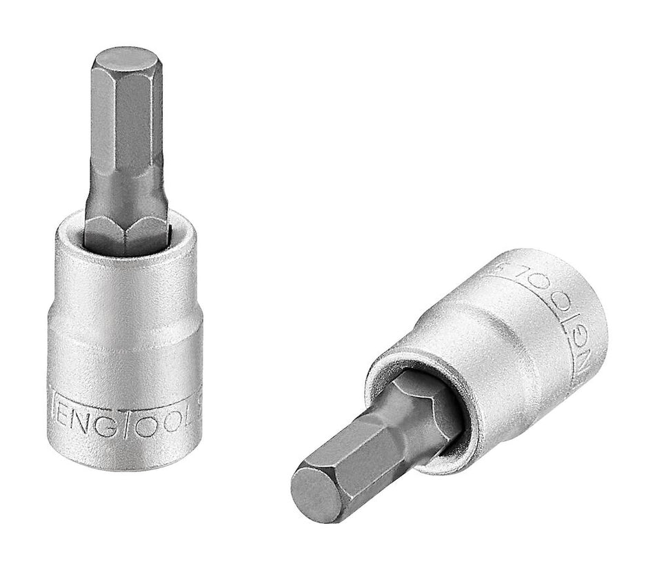 Teng Tools M141505-C 1/4" square drive 5 mm Cr-V & S2 hex bit socket