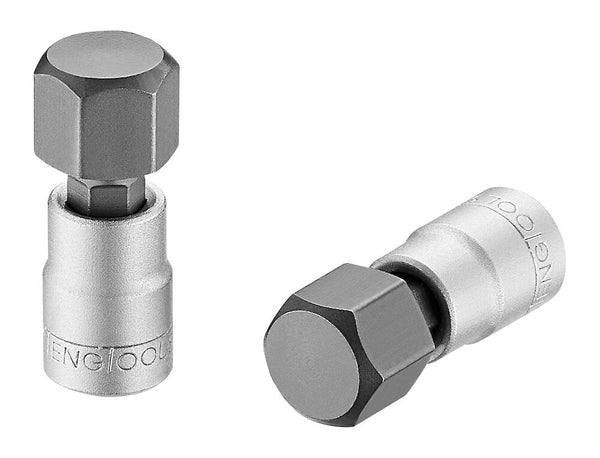 Teng Tools M141512-C 1/4" square drive 12 mm Cr-V & S2 hex bit socket