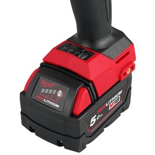 Milwaukee 4933498251 M18FHIW2F12-502X 18V Fuel 1/2" High Torque Impact Wrench with Friction Ring & 2x 5.0Ah Batteries