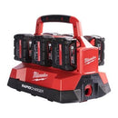 Milwaukee 4932480163 M18 PC6 PACKOUT™ six bay rapid charger