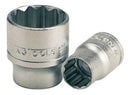 Teng Tools M38011412-C 3/8" Drive 12 Point Socket 7/16"