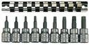 Teng Tools M3813TX 3/8" Drive TX Bit Socket Clip Rail Set 9 Pieces