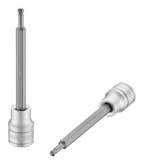 Teng Tools M381504BL-C 3/8Ó ball point long hex bit socket Cr-V 4 mm