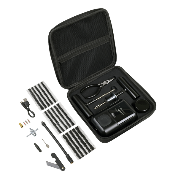 Sealey MAC24 Temporary Puncture Repair Kit & Rechargeable Tyre Inflator