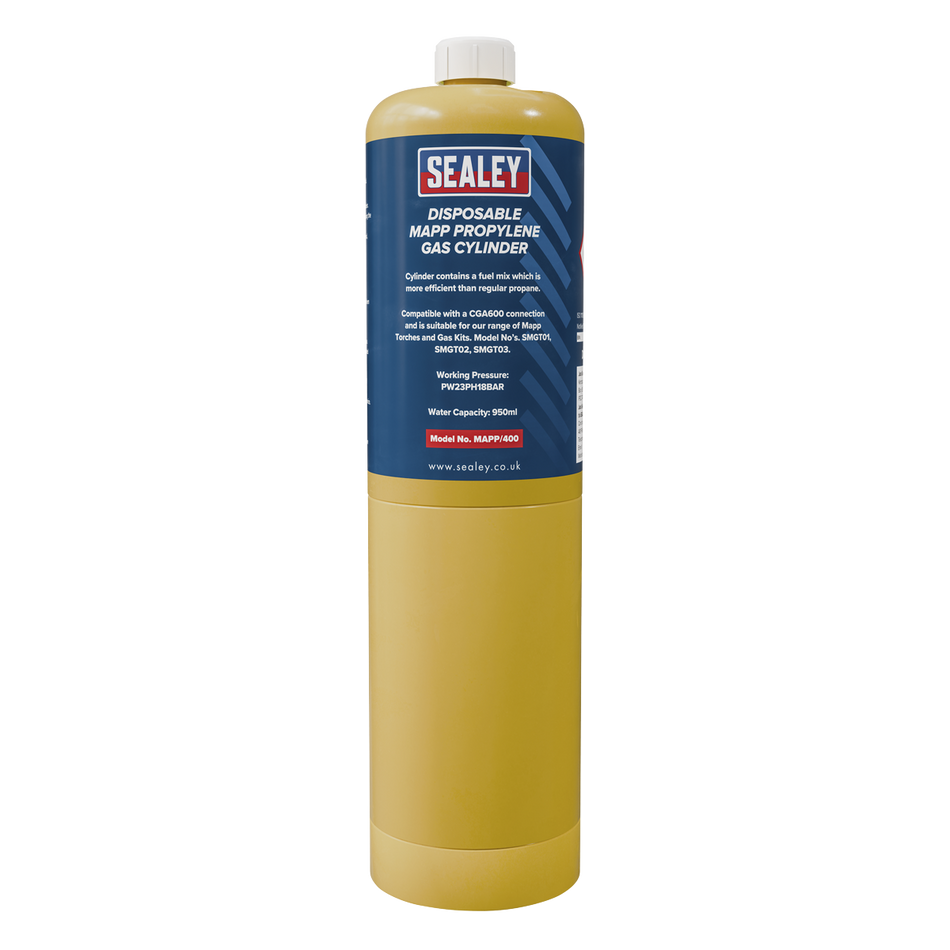 Sealey MAPP/40012 Disposable MAPP Propylene Gas Cylinder - Case of 12