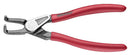 Teng Tools MBE471-7 7" Bent/Inner Circlip Plier Vinyl Grip with Spring
